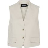 PIECES gilet ecru
