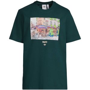 adidas Originals T-shirt donkergroen