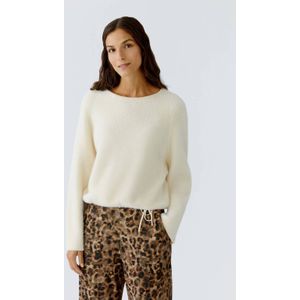 OUI imitatiebonten pullover ecru