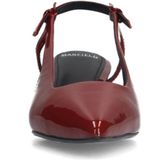 Manfield lakleren slingback pumps donkerrood