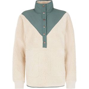 Protest outdoor sweater Cyber beige/groen