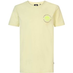 Petrol Industries T-shirt met backprint geel