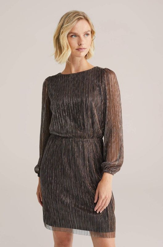 WE Fashion - Onderjurk - Goud - Regular Fit - Glittergaren