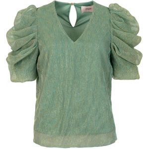 Freebird top groen met lurex