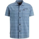 PME Legend gestreept regular fit overhemd blauw