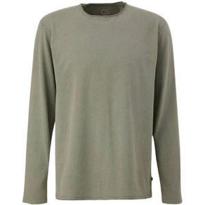 Q/S by s.Oliver regular fit longsleeve olijfgroen