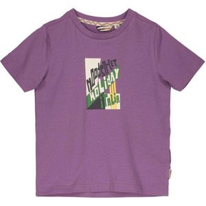 Moodstreet T-shirt met printopdruk paars