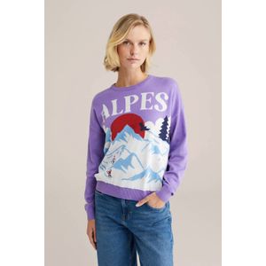 WE Fashion - Gebreide Trui - Paars
