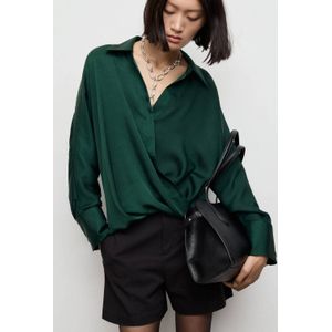 Mango top donkergroen