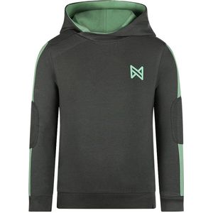 Koko Noko hoodie donkergrijs/groen