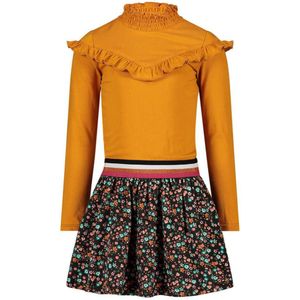 Jake Fischer A-lijn jurk met ruches oranje/multi