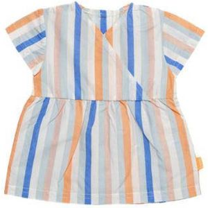 BESS baby gestreept T-shirt blauw/oranje/groen/wit