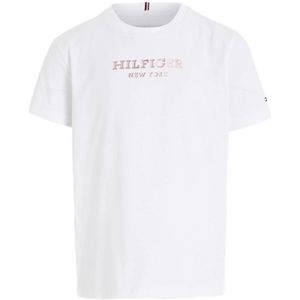 Tommy Hilfiger T-shirt MONOTYPE met tekst wit