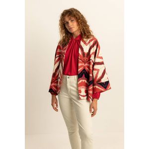 Expresso - Kimono - Rood/Ecru/Zwart - All Over Print