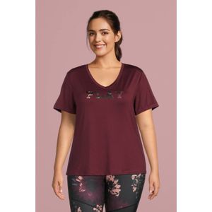 ONLY PLAY CURVY Plus Size sportshirt ONPMEMO bordeaux