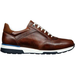 Van Lier Positano leren sneakers bruin cognac