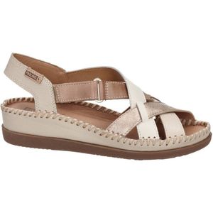 Pikolinos Cadaques leren sandalen beige