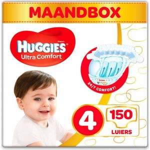 Huggies luiers Maat 4 (7 tot 18 kg) - 150 stuks