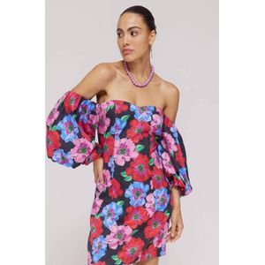 HARPER & YVE gebloemde off shoulder jurk multi