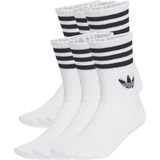 adidas - 3-Stripes Crew Socks - Wit - 6 Paar