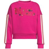 Coolcat - Julia - Fleece Sweater - Magenta - Boxy Fit - Glitter Printopdruk