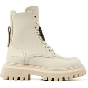 Nubikk Fae Bobbi Jr leren veterboots ecru