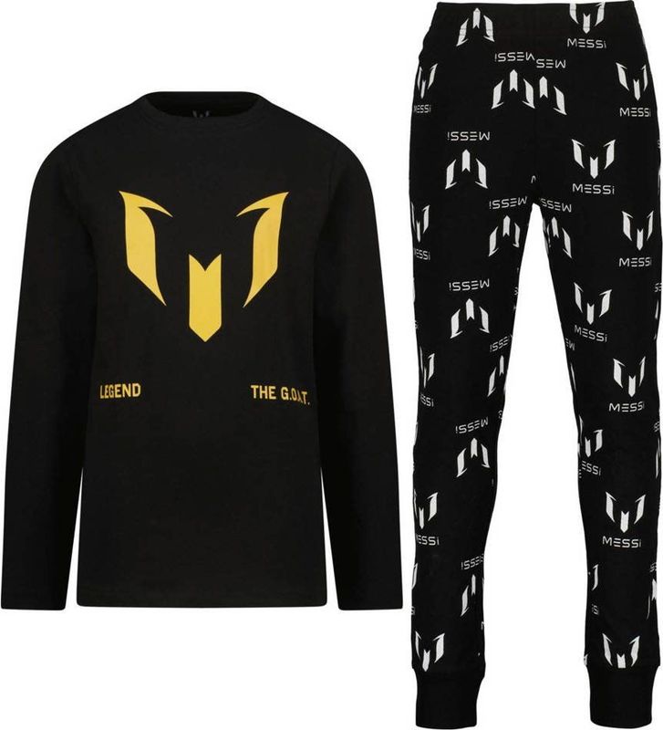 Messi pyjama zwart/wit