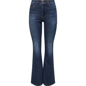 ONLY TALL high waist flared jeans dark blue denim