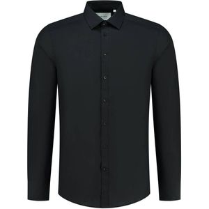 Pure Path slim fit overhemd black
