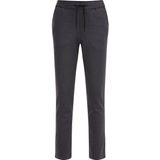 WE Fashion gemêleerde slim fit broek antraciet