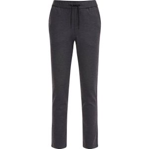 WE Fashion gemêleerde slim fit broek antraciet