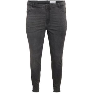 NOISY MAY Curve high waisted skinny jeans NMCALLIE medium grey denim