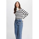 Morgan - Coltrui - Wit - Viscosemix - Opstaande Kraag