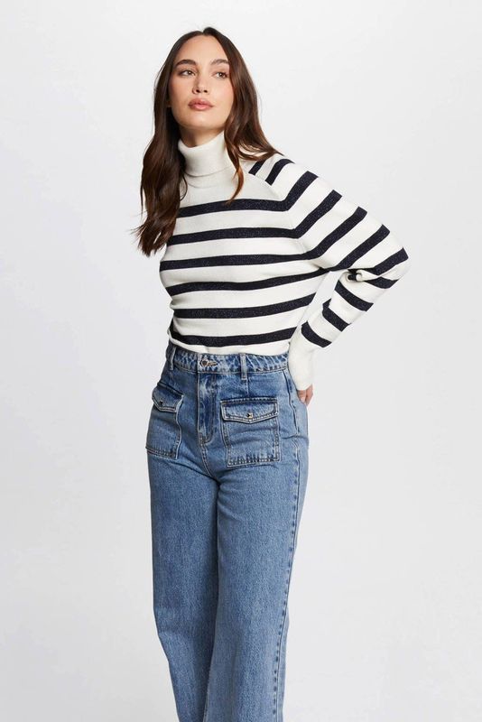 Morgan - Coltrui - Wit - Viscosemix - Opstaande Kraag