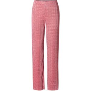 Ivy Beau high waist straight fit pantalon Claire met all over print roze