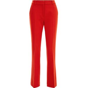 WE Fashion flared pantalon rood