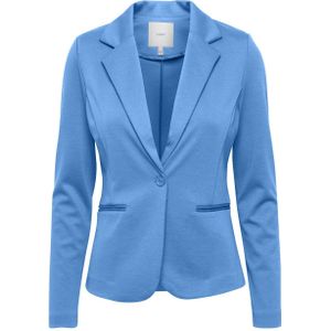 ICHI jersey getailleerde blazer IHKATE blauw