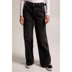 America Today high waist wide leg jeans Olivia black denim