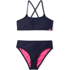 O'Neill crop bikini Essentials donkerblauw/roze