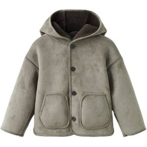 Mango Kids winterjas groen