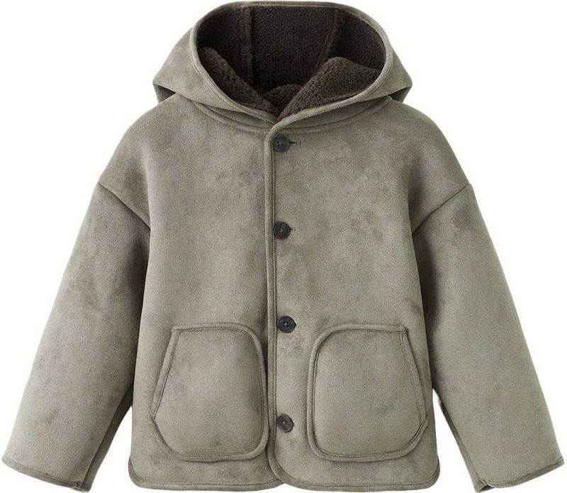 Mango Kids winterjas groen