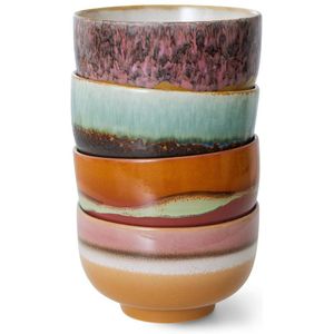 HKLIVING kom 70s (Ø13,5 cm) (set van 4)
