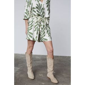 SisterS Point wide leg high waist casual short ecru