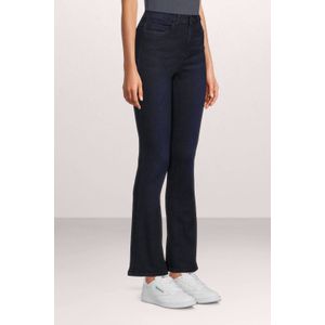 NOISY MAY high waist flared jeans NMSALLIE donkerblauw