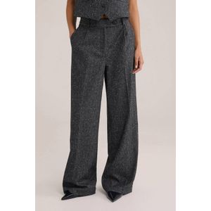 WE Fashion - Wide Leg Pantalon - Speckle-dessin - Dames