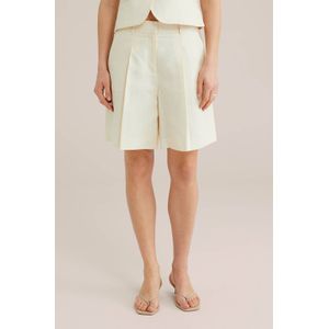 WE STUDIO linnen regular waist bermuda short ecru