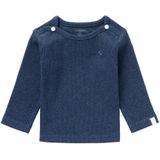 Noppies baby ribgebreide longsleeve Natal met biologisch katoen donkerblauw