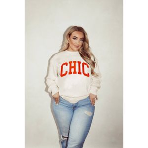 Pinned by K Curve sweater ecru