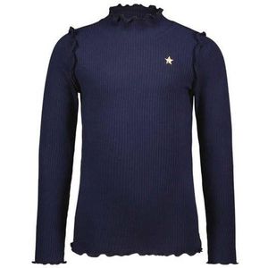 Like Flo longsleeve met ruches blauw