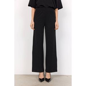 Soyaconcept - Wide Leg High Waist Broek - Zwart - Met Lurex